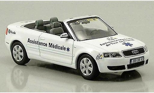 Audi A4 secours 1/43 Norev cabriolet Assistance Medicale modelauto
