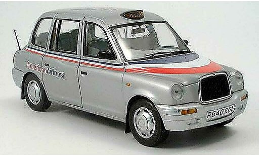 LTI TXI American Airlines 1/18 Sun Star London Taxi grijs metallic 1988 modelauto