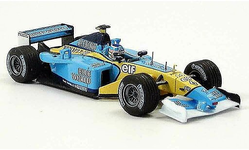 Renault F1 2002 1/43 Eagle team rs 202 no.14 j.trulli blue world modelauto