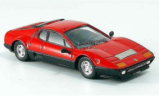 Ferrari 512 Coupe 1/43 Best rood zwart 1976 modelauto