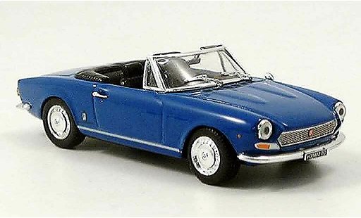 Fiat 124 Sport Spider 1/43 Vitesse BS1 blauw open modelauto