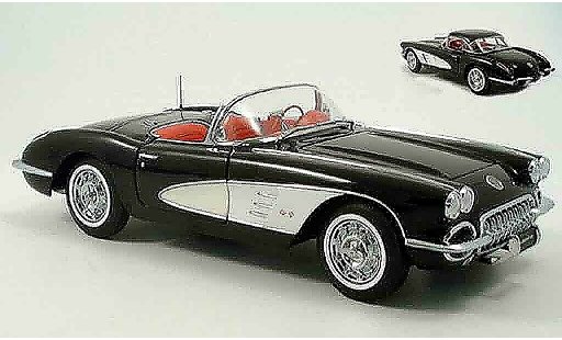 Chevrolet Corvette Convertible 1/18 Autoart C1 zwart 1959 modelauto
