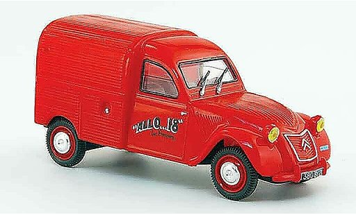 Citroen 2CV pompiers 1/43 Norev az brandweer dijon pompier frankreich 1955 modelauto