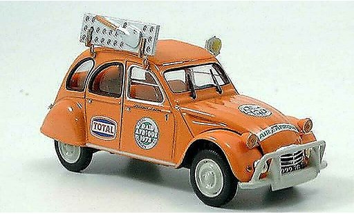 Citroen 2CV course 1/43 Norev Raid Afrique Rally Afrique 1973 modelauto