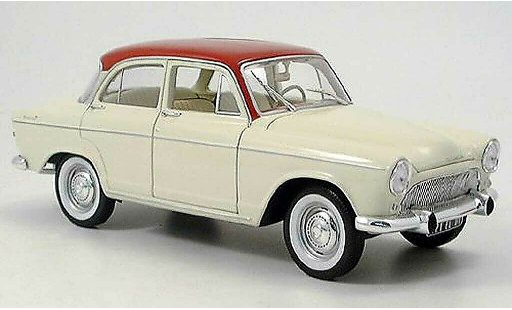 Simca P 60 Montlhery 1/18 Norev rot-beige 1961 modelauto