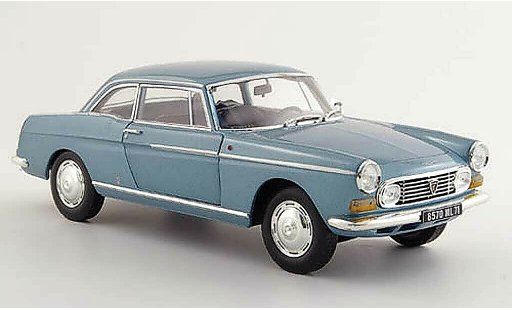 Peugeot 404 coupe 1/18 Norev grijs blauw modelauto