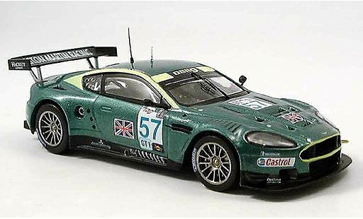 Aston Martin DBR9 gt1 1/43 IXO no. 57 brabham winnaar sebring 2005 modelauto