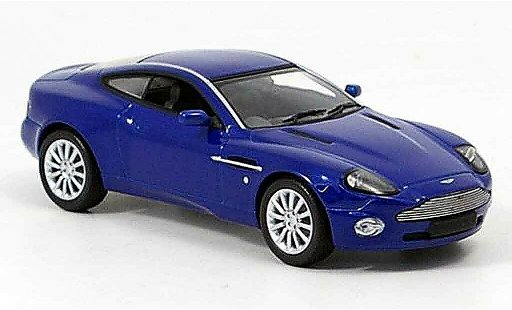 Aston Martin Vanquish coupe 1/43 Minichamps v12 blauw modelauto
