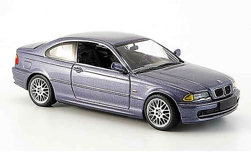 Bmw 328 coupe 1/43 Minichamps E46 Ci (E 46) grijs 1999 modelauto