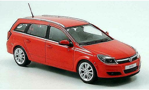 Opel Astra Base 1/43 Minichamps caravan rood 2004 modelauto