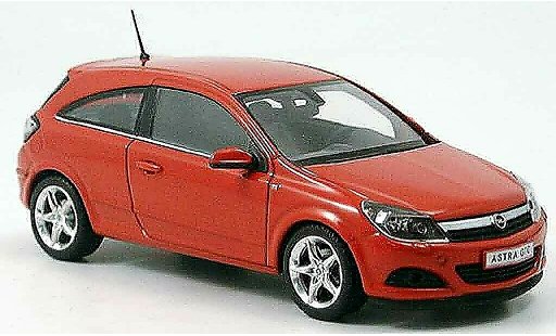 Opel Astra GTC 1/43 Minichamps rood 2005 modelauto