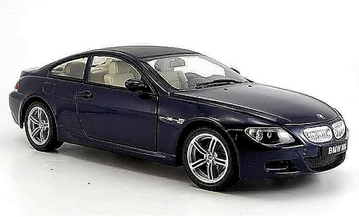 Bmw M6 Coupe 1/18 Revell E63 blauw 2004 modelauto