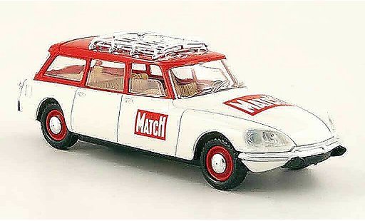 Citroen DS Break 1/43 Solido stationwagen paris match rood wit modelauto