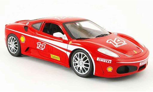 Ferrari F430 Challenge 1/18 Hot Wheels no.14 rood modelauto