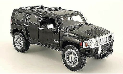 Hummer H3 Base 1/18 Hot Wheels SUV zwart modelauto