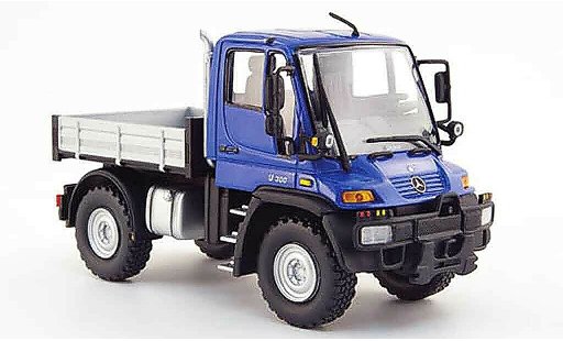 Mercedes Unimog Base 1/43 Schuco U 300 blauw modelauto