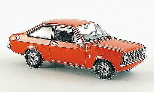 Ford Escort Berlina 1/43 Minichamps II rood 1975 modelauto