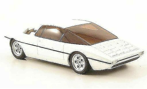 Lamborghini Bravo Base 1/43 Minichamps wit 1974 modelauto