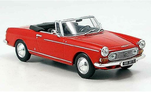 Peugeot 404 Cabriolet 1/43 Minichamps rood 1962 modelauto