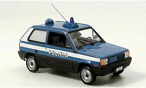 Fiat Panda Police 1/43 Minichamps italienische politie modelauto