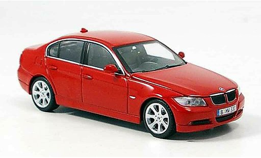 Bmw 335 berline 1/43 Minichamps E90 Serie rood 2005 modelauto