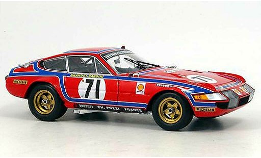 Ferrari 365 GTB/4 1/18 Kyosho no.71 24h le mans 1974 modelauto