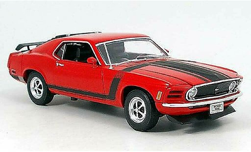 Ford Mustang Boss 1/18 Welly rood modelauto
