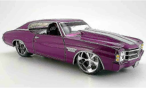 Chevrolet Chevelle tuning 1/18 Maisto 1971 prorodz lila SS454 modelauto