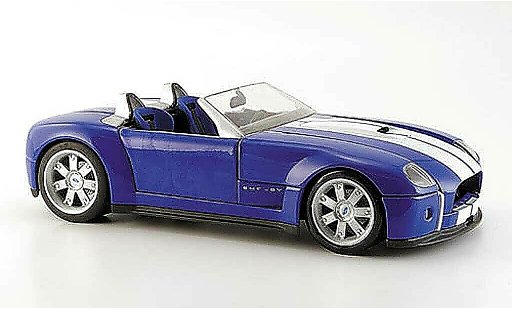 Shelby Cobra Concept 1/18 Hot Wheels blauw avec bandes wits modelauto