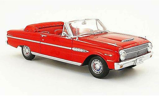 Ford Falcon Cabriolet 1/18 Sun Star rood 1963 modelauto