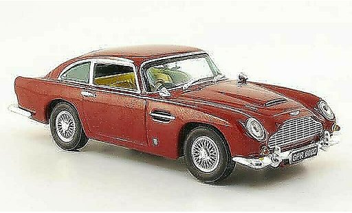 Aston Martin DB5 saloon 1/43 Vitesse rood RHD beiges Interieur modelauto