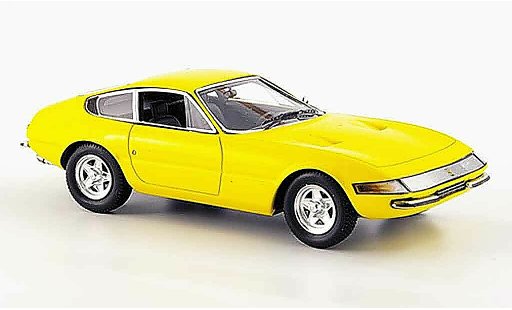 Ferrari 365 GTB/4 1/43 Red Line daytona geel 1969 modelauto