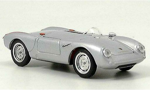 Porsche 550 1954 1/43 Brumm grijs Strassenversion modelauto