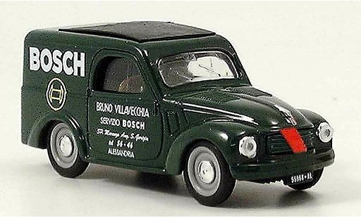 Fiat 500 C 1/43 Brumm Lieferwagen Bosch groen modelauto