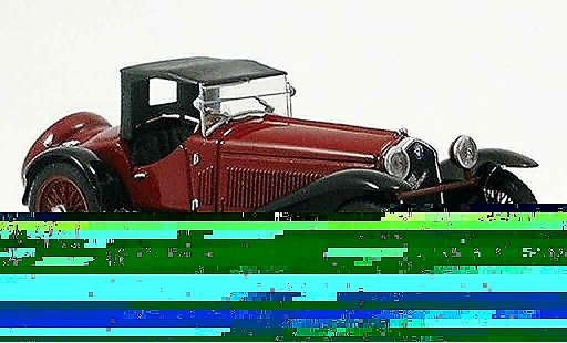 Alfa Romeo 2300 berlina 1/43 Brumm rood zwart modelauto