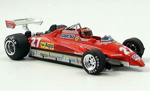 Ferrari 126 C 1/43 Brumm C2 no.27 g.villeneuve san marino avec pilot modelauto