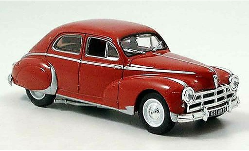 Peugeot 203 Berline 1/43 Norev Sedan darl mat rood 1953 modelauto