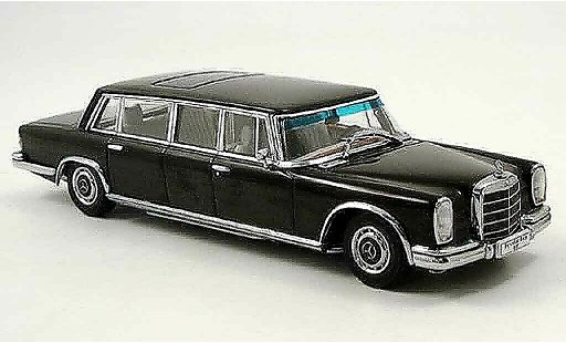 Mercedes 600 Pullman 1/43 Autoart (W 100) zwart modelauto