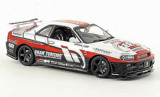 Nissan Skyline R34 1/43 Autoart Gran Turismo 2002 modelauto