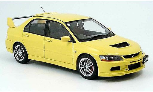 Mitsubishi Lancer Evolution IX 1/18 Autoart gsr geel modelauto