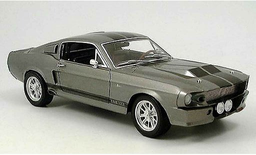 Shelby GT 500 1967 1/18 Shelby Collectibles eleanor grijs/zwart modelauto