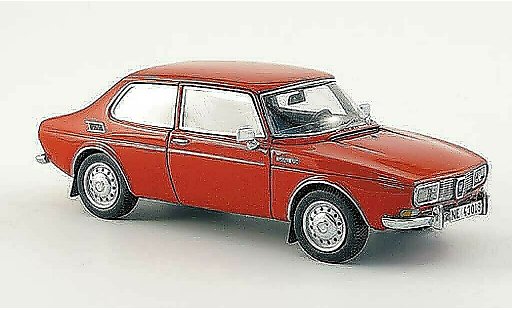 Saab 99 Base 1/43 Neo Saloon rood modelauto