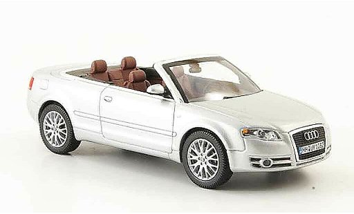 Audi A4 cabriolet 1/43 Norev grijs metallic 2006 modelauto