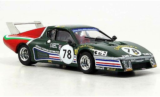 Ferrari 512 BB 1/43 Brumm no.78 oerourke le mans 1980 modelauto