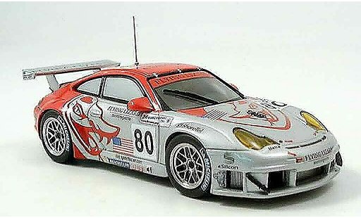 Porsche 911 GT3 RSR 1/43 Ebbro No.80 Flying Lizard Le Mans 2005 modelauto