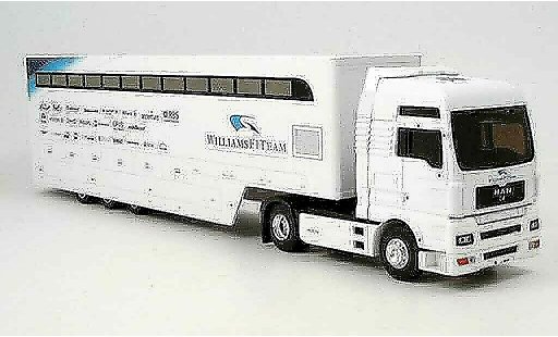 Bmw F1 transporteur 1/43 Eligor 2006 MAN TG XXL Renntransporter Williams modelauto