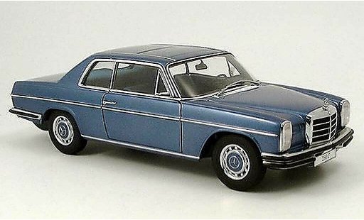 Mercedes 280 1968 1/18 Autoart c strichachter coupe blauw modelauto