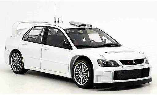 Mitsubishi Lancer Evolution IX 1/18 Autoart wrc wit plain body version 2005 modelauto
