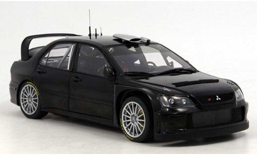 Mitsubishi Lancer Evolution IX 1/18 Autoart wrc zwart plain body version 2005 modelauto