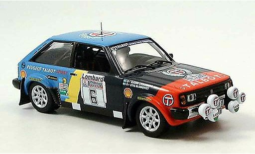 Talbot Sunbeam Rally 1/43 IXO no.6 rac blomquist cederberg 1982 modelauto